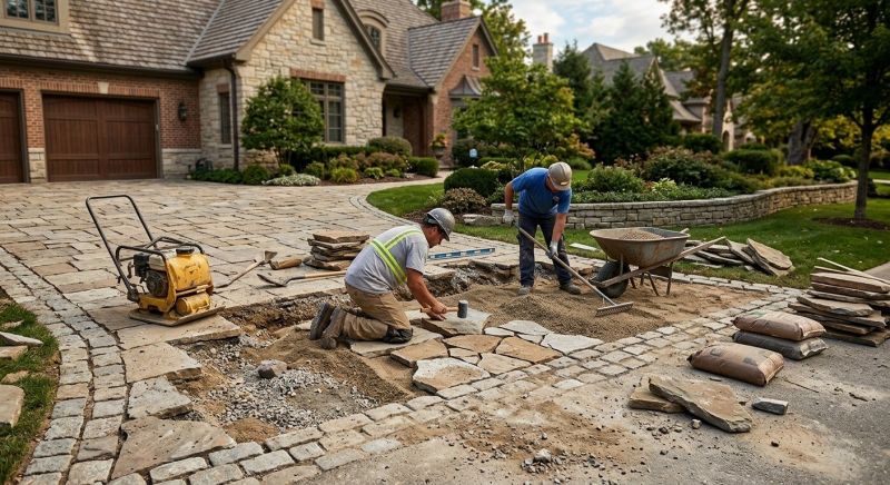 Brick Driveway Repair in Fayetteville, GA