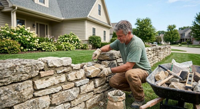 Brick Fence Repair in Fayetteville, GA