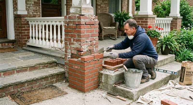 Brick Stairs Repair in Henry County, GA