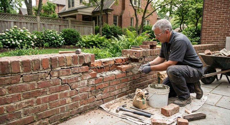 Brick Wall Repair in Henry County, GA