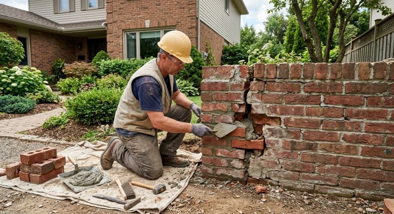 Brick Wall Repair in Locust Grove, GA