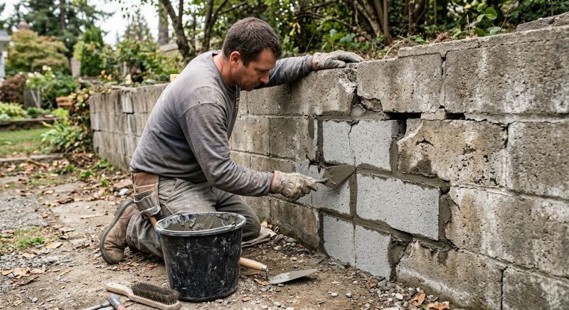 Cement Block Repair in Fayetteville, GA
