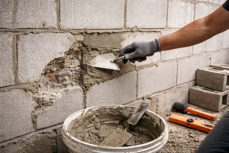 Cinder Block Wall Repair in Fairburn, GA