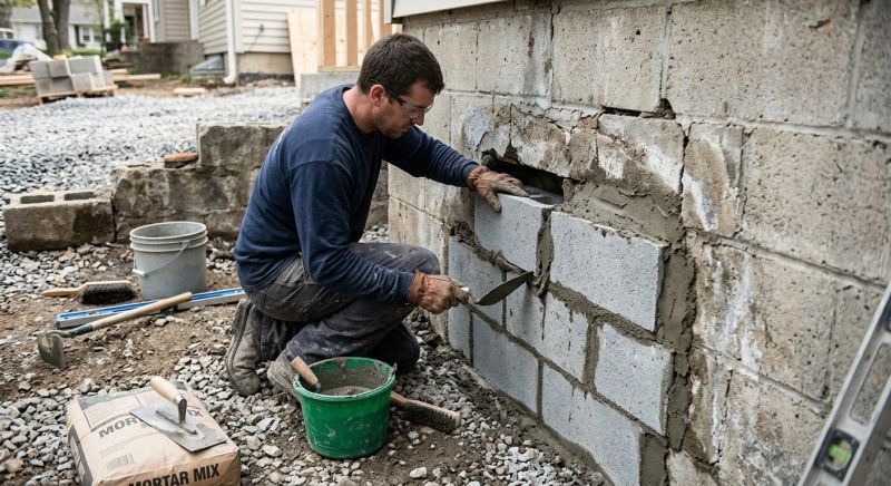 Concrete Block Repair in Newnan, GA