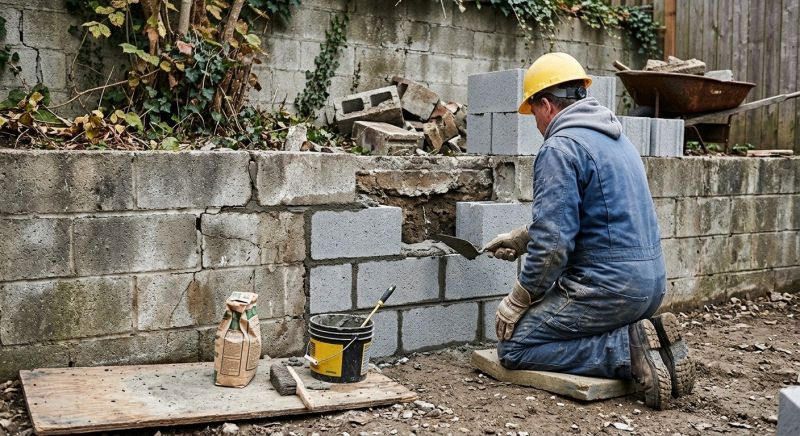 Concrete Block Repair in Newnan, GA