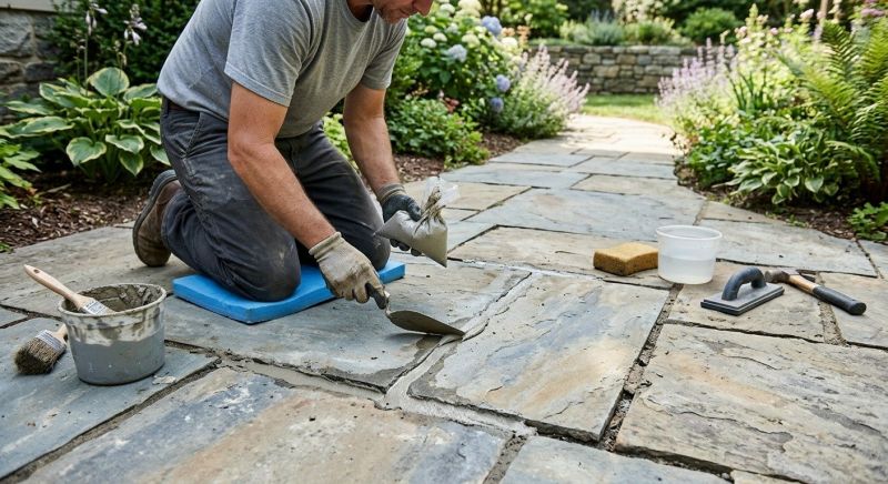 Stone Walkway Repair in Fayetteville, GA
